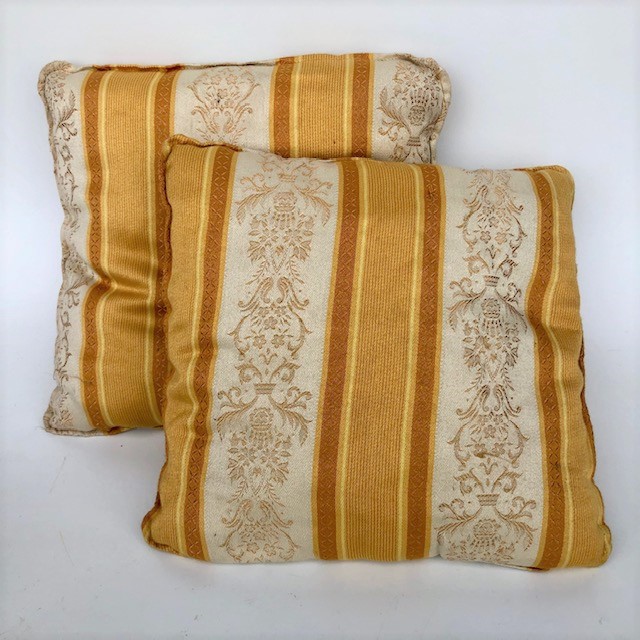 CUSHION, Gold Regency Stripe